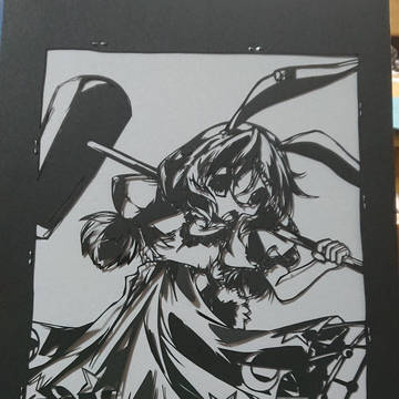 清蘭 切り絵