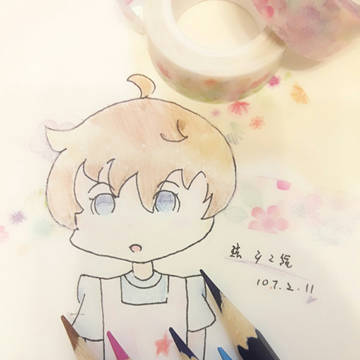 色鉛筆孩子ヾ(*´∀`*)ノ