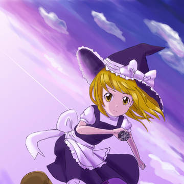 魔理沙描いてみた