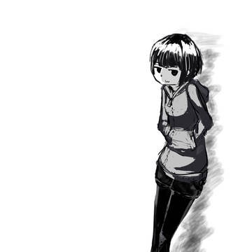 黒色が好きな女の子