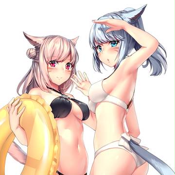 水着ミコッテちゃんズ