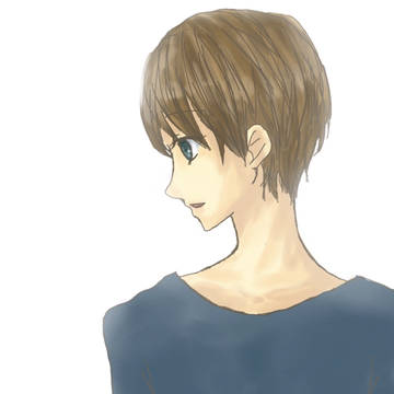 首筋を塗りたかっただけの絵