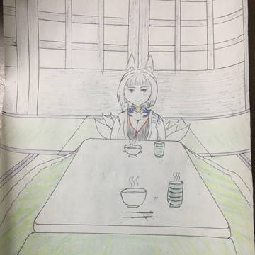 加賀と炬燵で
