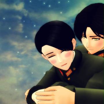 陸さんと陸幼時代風憲兵さん