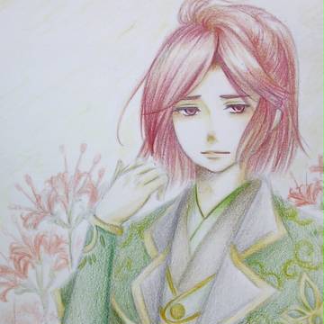 風鳴く日、朱き華に囲まれて