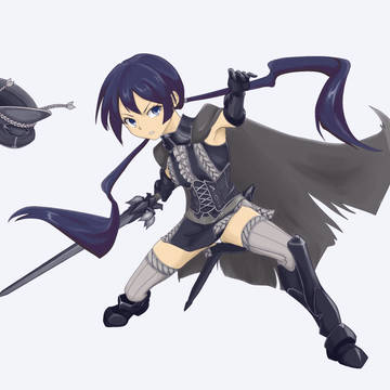 黒剣・乱れ黒華（クロユリ）・・・のつもり。