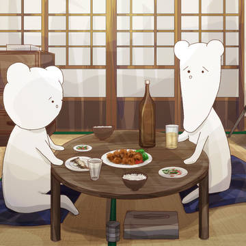 食卓(´・。・`)