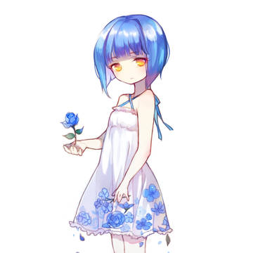 girl in blue