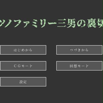 【練習用】【マツノファミリー三男の裏切り】ノベルゲーム(仮)
