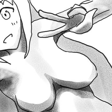 自撮り風らくがき