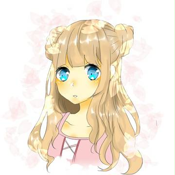 青い瞳のおにゃのこ
