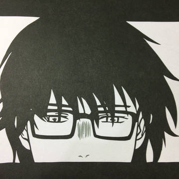 【切り絵】３月のライオン　桐山零