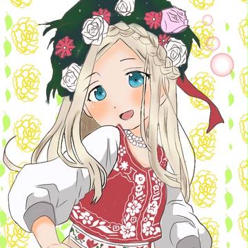 線をなぞって自分なりに塗ってみました(・∀・)
