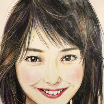 佐々木希色鉛筆似顔絵