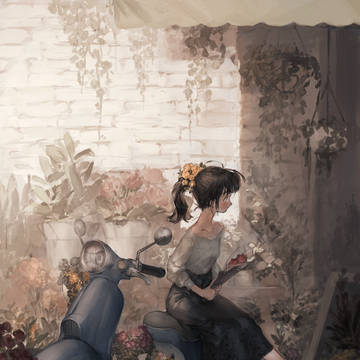 花屋前