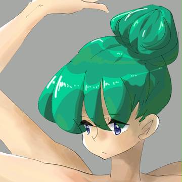お団子頭の女の子