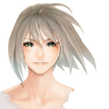 photoshop新ブラシの肌塗りテスト