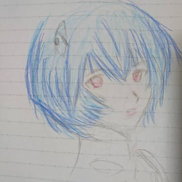 綾波を描いたよ