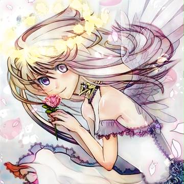 白っぽい天使ちゃん【PaintsChainerイラコン参加】
