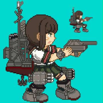 吹雪改二ドット絵