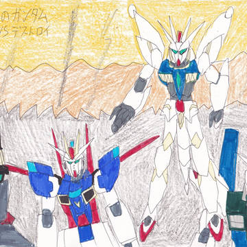 クロスコラボ作品 新世界のガンダム レギルスVSデストロイ