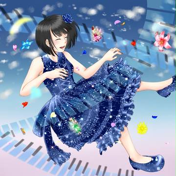 春の妖精と軽快な音楽