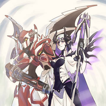 Dragon Princess and Imp witch
