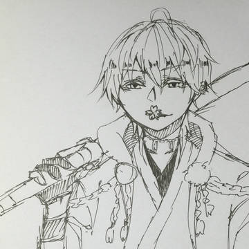 一発描き鶴丸国永