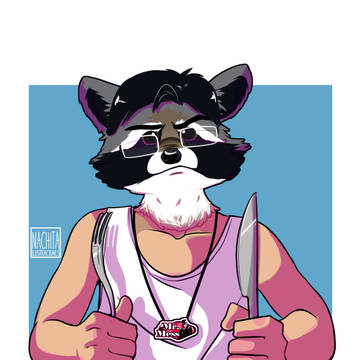 Comission - Bayron Raccoon