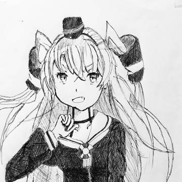 手描き天津風