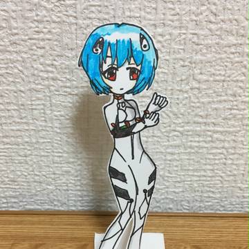 綾波レイ(紙人形)