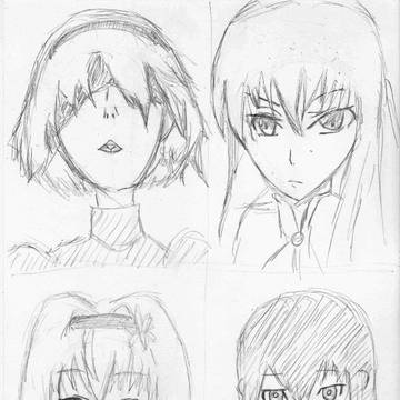 イラスト　半分模写