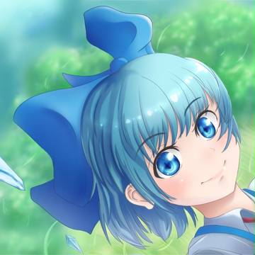 自然の中にチルノちゃん