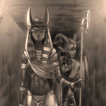 Anubis and Pan