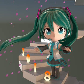 デフォルメミクさん2018