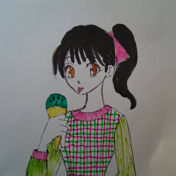 チョコミントアイスに見えない…