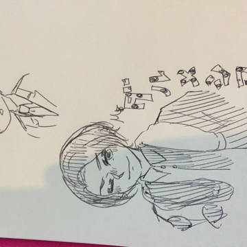 手下落書き＋α