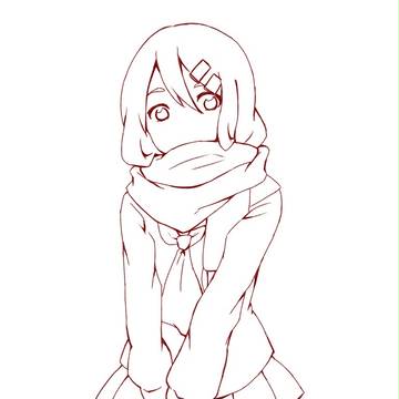 アヤノ(線画)
