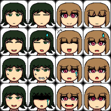 うちのこ顔ドット