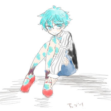 赤い靴の少年