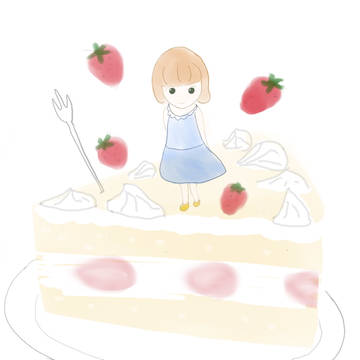 イチゴケーキのお姫様