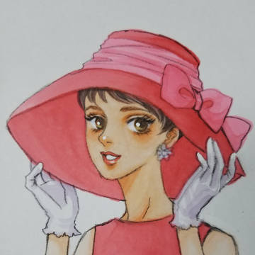 マゼンタピンクのお嬢様