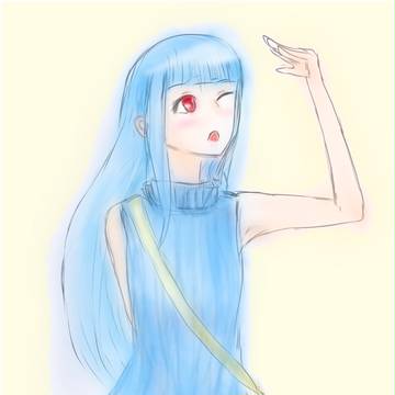 ノースリーブタートルネックサマーニットの