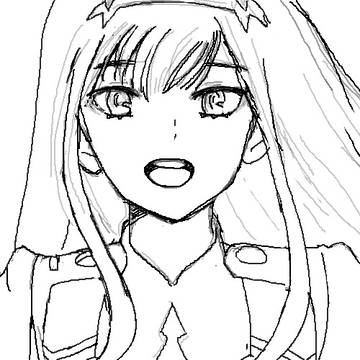 ダリフラ002模写