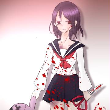 女の子とうさぎ※流血注意※