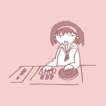 片手プレイをするハルヒ