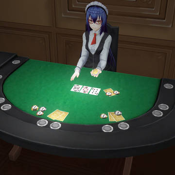 しょうがないのでうちのこにポーカーのディーラーやってもらった