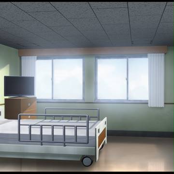 【背景】病院　病室【昼、夜、夕方】