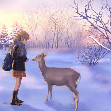 雪の朝