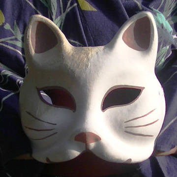 狐のお面　猫